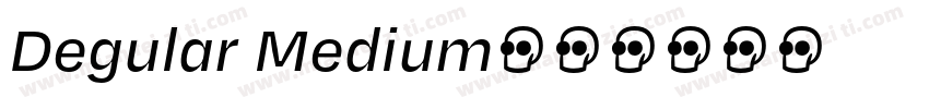 Degular Medium字体转换